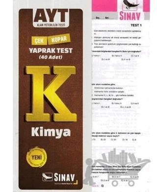 AYT Kimya Çek Kopar Yaprak Test – Kolektif – Sınav Yayınları kitap kapağı