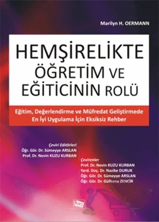 Hemşirelikte Öğretim ve Eğiticinin Rolü – Marılyn H. Oermann – Anı Yayıncılık kitap kapağı