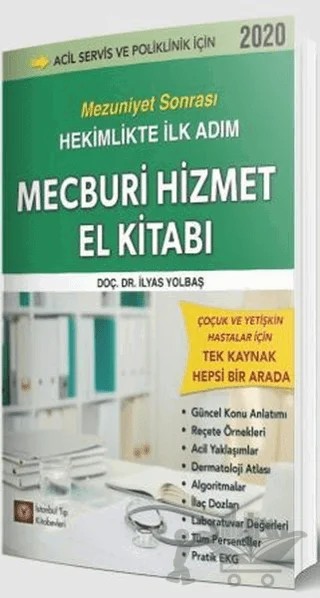 Mecburi Hizmet El Kitabı – İlyas Yolbaş – İstanbul Tıp Kitabevi kitap kapağı