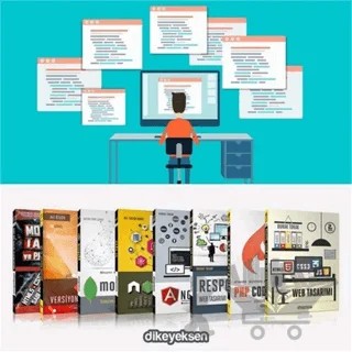 Web Programlama Eğitim Seti 2 (8 Kitap Takım) – Ali Özgür, Ayhan Barış, Barış Dedebek, Burak Tokak, Gökhan Kandemir, Nazım Emre Şavklı, Özcan Kasal – Dikeyeksen Yayın Dağıtım kitap kapağı