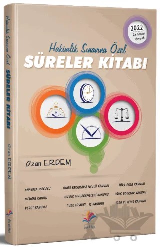 2022 Hakimlik Sınavına Özel Süreler Kitabı – Ozan Erdem – Dizgi Kitap kitap kapağı