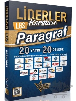 LGS Paragraf Denemeleri- 20 Yayın 20 Deneme – Kolektif – Liderler Karması Yayınları kitap kapağı