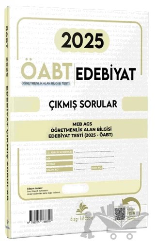 MEB AGS ÖABT Edebiyat Video Çözümlü 2025 Sınavı Tek Fasikül Orijinal Çıkmış Sorular – Adem Hakan, Çağrı Bumin, Murat Ercan Sungur, Baki Yıldırım – Dizgi Kitap kitap kapağı