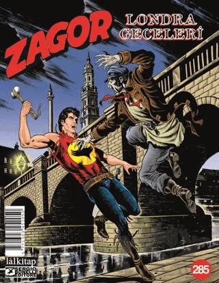 Zagor Sayı 285 - Londra Geceleri – Jacopo Rauch – Lal Kitap kitap kapağı