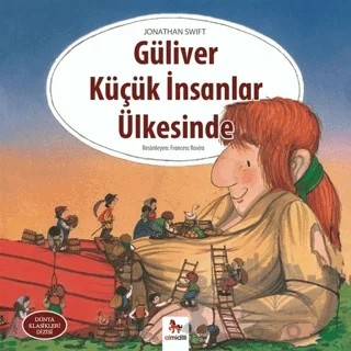 Güliver Küçük İnsanlar Ülkesinde – Jonathan Swift – Almidilli kitap kapağı