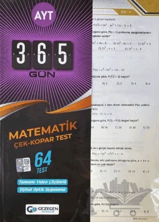 AYT 365 Gün Matematik 64 Yaprak Test – Kolektif – Gezegen Yayıncılık kitap kapağı