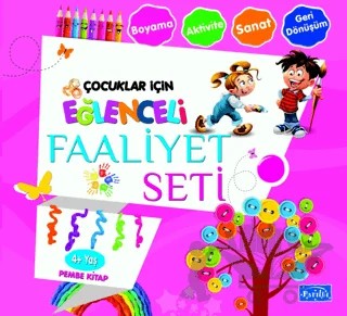 Eğlenceli Faaliyet Seti Pembe Kitap – 4 Yaş Üzeri – Kolektif – Parıltı Yayınları kitap kapağı