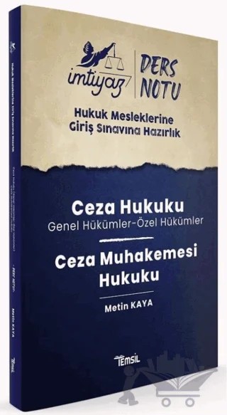 İmtiyaz HMGS Ders Notları Ceza Hukuku & Ceza Muhakemesi Hukuku – Metin Kaya – Temsil Kitap kitap kapağı