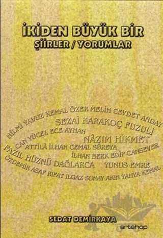 İkiden Büyük Bir – Sedat Demirkaya – Artshop Yayıncılık kitap kapağı