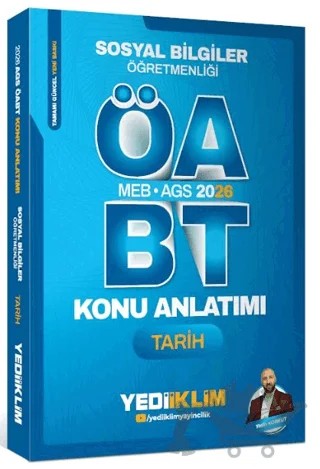 2026 MEB AGS ÖABT Sosyal Bilgiler Öğretmenliği Tarih Konu Anlatımı – Yasin Korkut – Yediiklim Yayınları kitap kapağı