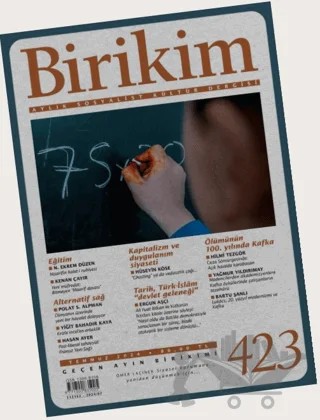 Birikim Dergisi Sayı 423 - Temmuz 2024 – Birikim Yayınları kitap kapağı