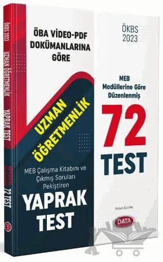 2023 Uzman Öğretmen Yaprak Test – Kolektif – Data Yayınları kitap kapağı