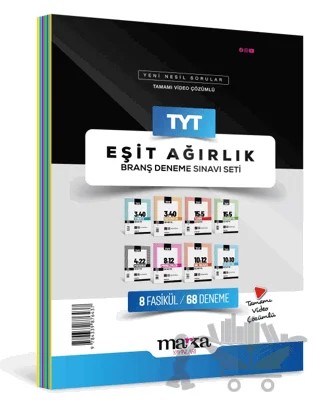 2025 TYT Eşit Ağırlık Branş Deneme Sınavı Seti 8 Fasikül 68 Deneme – Kolektif – Marka Yayınları kitap kapağı