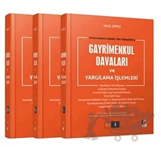 Uygulamaya İlişkin Tüm Yönleriyle Gayrimenkul Davaları ve Yargılama İşlemleri (3 Cilt Takım) – Halil Çiftçi – Adalet Yayınevi kitap kapağı