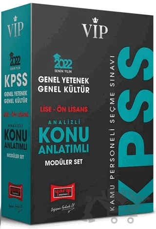 2022 VİP KPSS GY GK Lise Ön Lisans Analizli Konu Anlatımlı Modüler Set – Kolektif – Yargı Yayınevi kitap kapağı