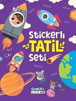 Stickerlı Tatil Seti – Kolektif – Çamlıca Çocuk Yayınları kitap kapağı