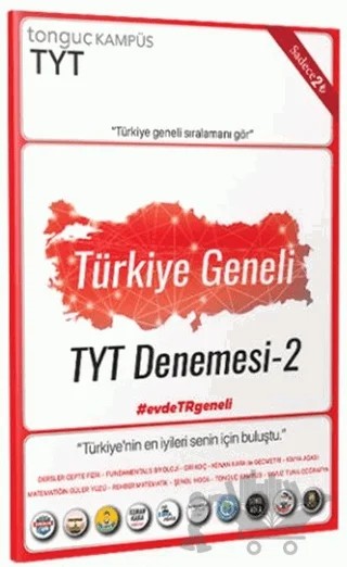 2021 Türkiye Geneli TYT Denemesi 2 (10'lu Paket) – Kolektif – Tonguç Akademi kitap kapağı