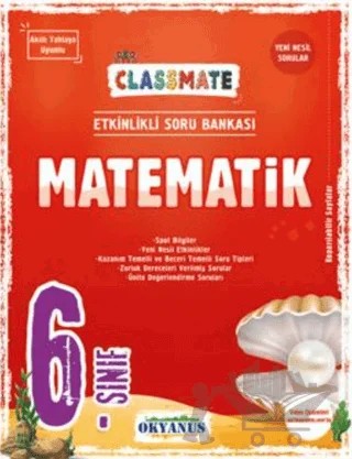 6. Sınıf Classmate Matematik Soru Bankası – Kolektif – Okyanus Yayınları kitap kapağı