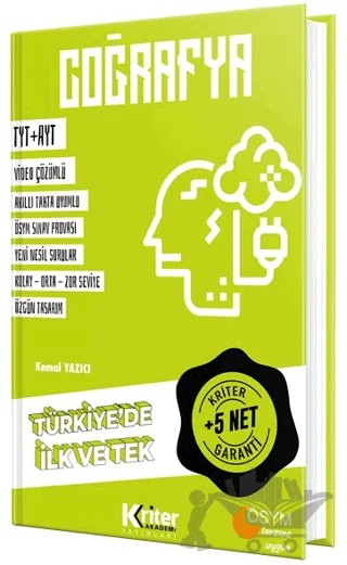 5 Net Garantili Coğrafya Yayınları – Kemal Yazıcı – Kriter Akademi kitap kapağı