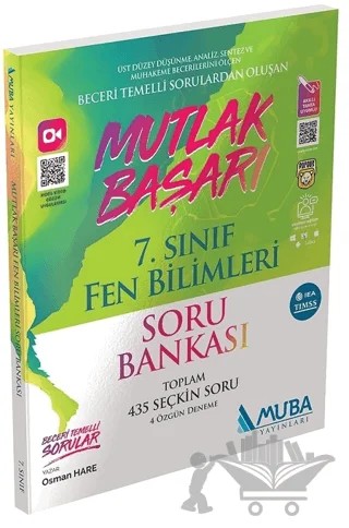 7. Sınıf Mutlak Başarı Fen Bilimleri Soru Bankası – Osman Hare – Muba Yayınları kitap kapağı