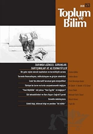 Toplum ve Bilim Dergisi Sayı: 153 – İletişim Yayınevi kitap kapağı