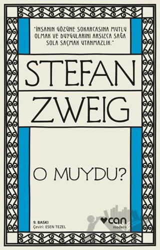 O Muydu? – Stefan Zweıg – Can Yayınları kitap kapağı