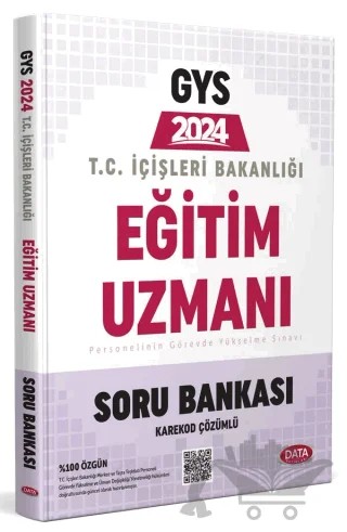 T.C. İçişleri Bakanlığı Eğitim Uzmanı GYS Soru Bankası - Karekod Çözümlü – Kolektif – Data Yayınları kitap kapağı
