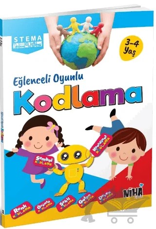 Stema Eğlenceli Oyunlu Kodlama (3-4 Yaş) – Kolektif – Niha Çocuk kitap kapağı