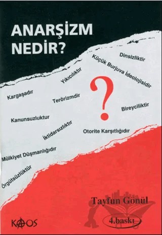 Anarşizm Nedir? – Tayfun Gönül – Kaos Yayınları kitap kapağı