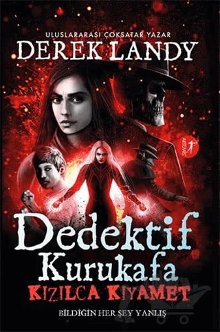 Kızılca Kıyamet - Dedektif Kurukafa – Derek Landy – Artemis Yayınları kitap kapağı