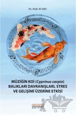Müziğin Koi (Cyprinus Carpio) Balıkları Davranışları, Stres ve Gelişimi Üzerine Etkisi – Halit Kuşku – Astana Yayınları kitap kapağı