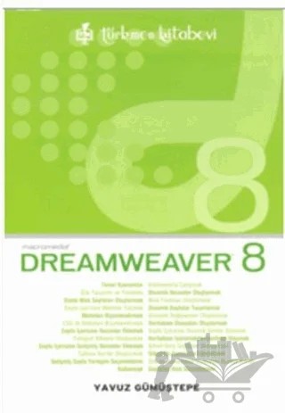 Dreamweaver 8 – Yavuz Gümüştepe – Türkmen Kitabevi kitap kapağı