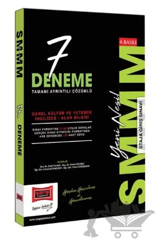2023 SMMM Tamamı Çözümlü 7 Deneme Sınavı – Timur Gümüşkaya, Cemal Altınkeser, Ahmet Gülmez, Erdal Yılmaz – Yargı Yayınevi kitap kapağı