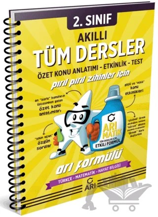 2. Sınıf Tüm Dersler Akıllı Defter – Kolektif – Arı Yayıncılık kitap kapağı