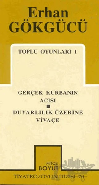 Toplu Oyunları 1 Gerçek Kurbanın Acısı / Duyarlılık Üzerine Vivaçe – Erhan Gökgücü – Mitos Boyut Yayınları kitap kapağı