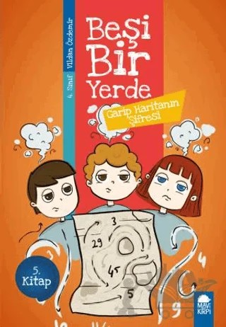 Garip Haritanın Şifresi - Beşi Bir Yerde 5. Kitap (4. Sınıf) – Vildan Özdemir – Mavi Kirpi Yayınları kitap kapağı
