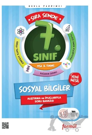Sıra Sende 7. Sınıf Sosyal Bilgiler Soru Bankası – Murat Temelli, Aysel Polat – Formül Yayınları kitap kapağı