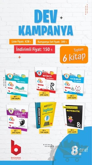 8. Sınıf Soru Bankası Seti (6 Kitap) – Kolektif – Basamak Yayınları kitap kapağı