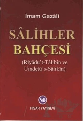 Salihler Bahçesi – İmam-ı Gazali – Hisar Yayınevi kitap kapağı