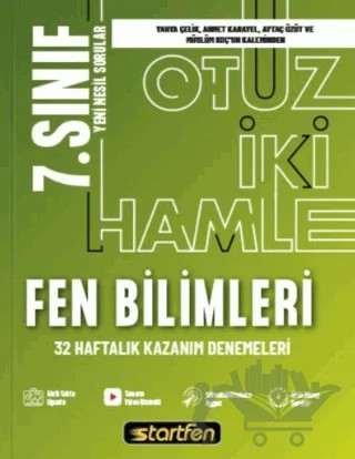 7. Sınıf - Fen Bilimleri 32 Hamle Kazanım Denemeleri – Kolektif – Startfen Yayınları kitap kapağı