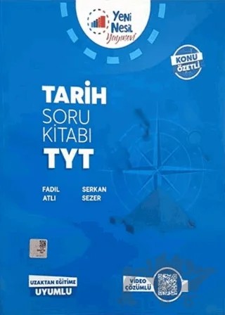 Yeni Nesil YKS TYT Tarih Soru Kitabı – Fadıl Atlı, Serkan Sezer – Yeni Nesil Yayınevi kitap kapağı