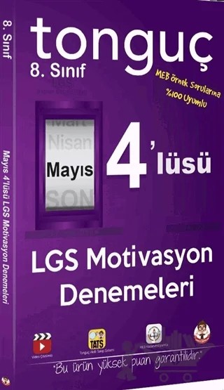 8. Sınıf Mayıs 4'lüsü LGS Motivasyon Denemeleri – Kolektif – Tonguç Akademi kitap kapağı