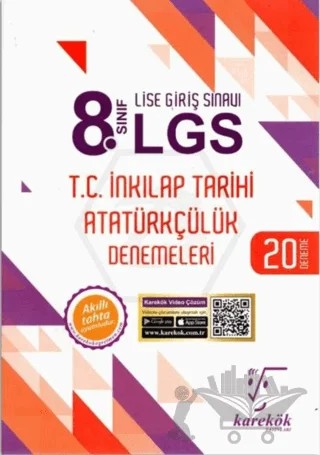 8. Sınıf LGS T.C.İnkılap Tarihi ve Atatürkçülük 20'li Deneme Sınavı – Kolektif – Karekök Yayıncılık kitap kapağı
