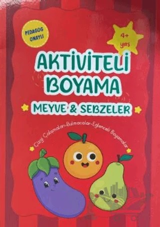 Aktiviteli Boyama Meyve & Sebzeler – Kolektif – Kids Mode kitap kapağı