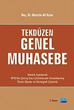 Tekdüzen Genel Muhasebe ( HOCA KİTABIN TAMAMINI KENDİ ALDI SATIŞI YOK) – Hüseyin Ali Kutlu – Nobel Akademik Yayıncılık kitap kapağı
