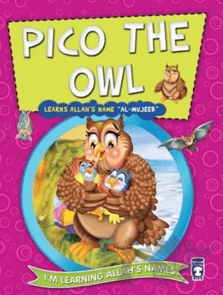 Pico the Owl Learns Allah's Name Al Mujeeb – Nur Kutlu – Timaş Publishing kitap kapağı