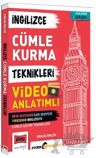 İngilizce Cümle Kurma Teknikleri Video Anlatımlı – Erkan Önler – Yargı Yayınevi kitap kapağı