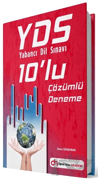 YDS Çözümlü 10'lu Deneme Sınavı – Onur Özkaynak – Dijital Hoca kitap kapağı