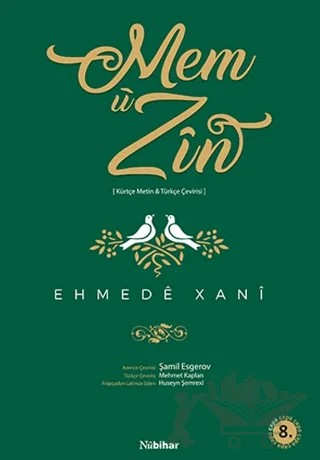 Mem u Zin – Ehmede Xani (Ahmed-i Hani) – Nubihar Yayınları kitap kapağı