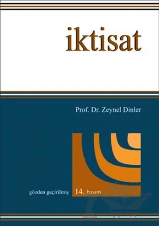 İktisat – Zeynel Dinler – Ekin Basım Yayın kitap kapağı